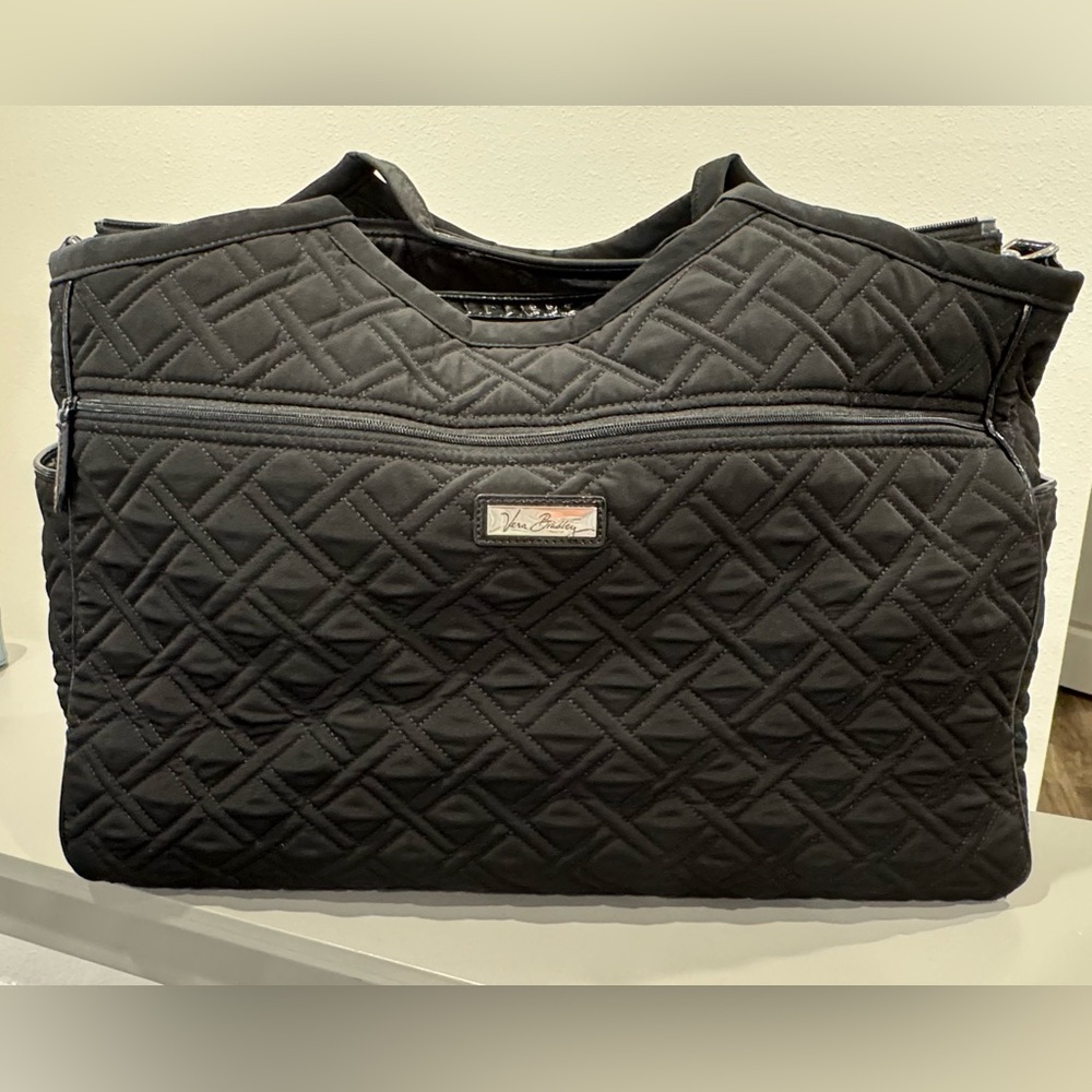 Vera Bradley Black Quilted 20” Carry-On bag